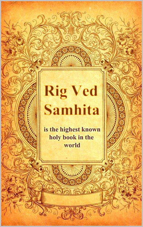 Rigveda: sacred scriptures of Hinduism by sages of God | Goodreads