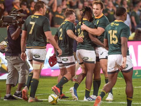 Sbu Nkosi scores two tries as Springboks narrowly edge Argentina