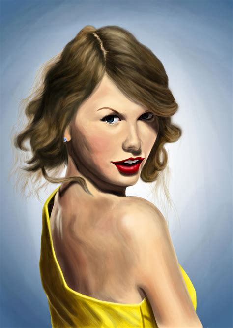 Taylor Swift Color Portrait by bearOnUnicycle on DeviantArt