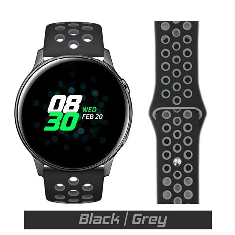 Black/Grey Sport Active Band for Samsung Galaxy Watch - Smartiv