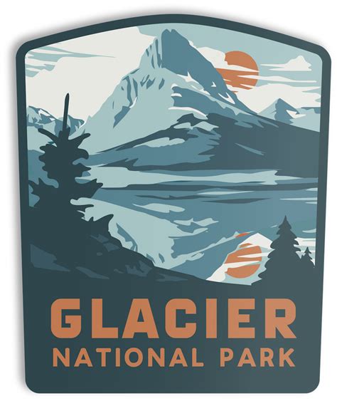 Glacier National Park Sticker – The Landmark Project