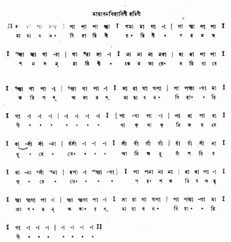 Mayabono Biharini Horini Lyrics | মায়াবনবিহারিণী হরিণী - Bengali lyrics