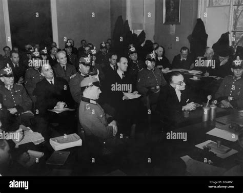 Graf von Moltke and members of the Kreisau Circle anti-Nazi resistance group on trial in 1944. L ...