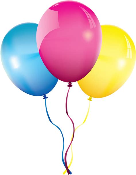 Birthday Balloons Clipart File Png Black And White - Transparent Background Balloon Png - Full ...