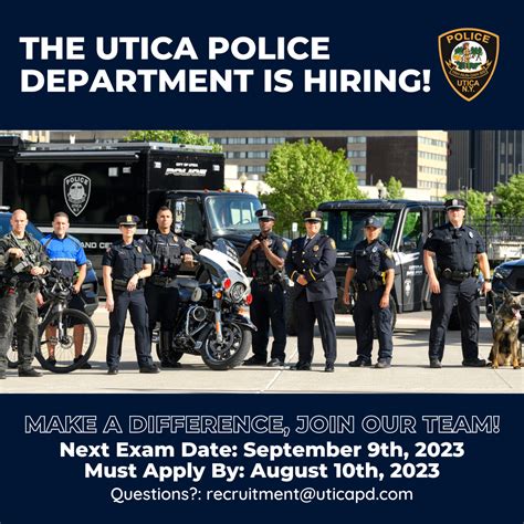 The Utica Police Department is Hiring Police Officers - Apply Online - Working Solutions Blog ...