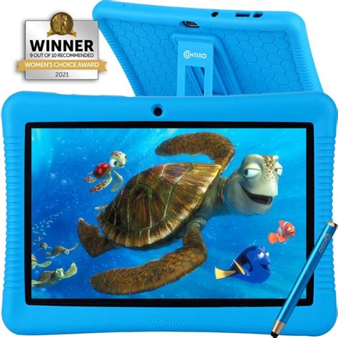 Contixo 10 Inch Kids Tablet with $150 Value Educator Approved Apps, Eye Protection, 2021 Edition ...