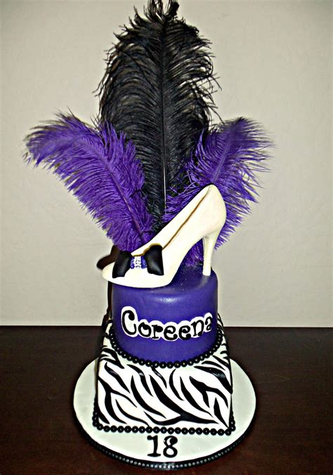 Purple Zebra Glam - CakeCentral.com