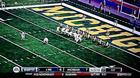 NCAA Football 13 Dynasty Mode (PS3): Norte Dame vs Michigan - YouTube