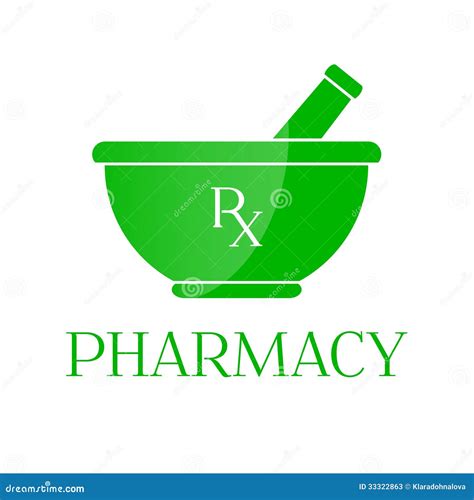 RX Symbol On Mortar Vector Illustration | CartoonDealer.com #42095688