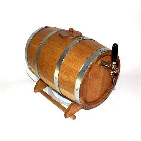 Oak Barrel Tap with beer coupler and gas regulator – Brewbay