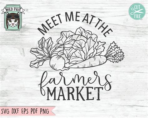 Farmers Market SVG File Farmers Market Cut File Market - Etsy Canada