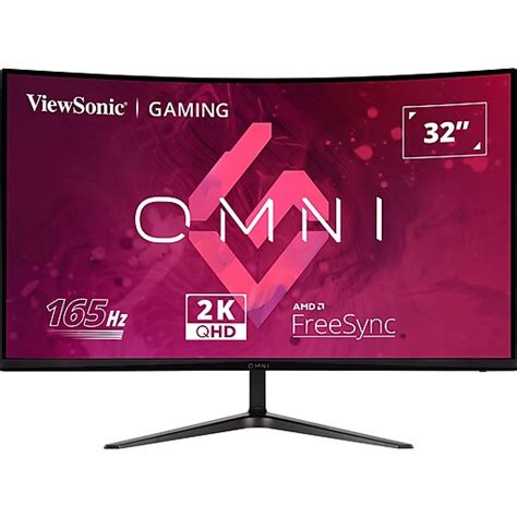 ViewSonic OMNI 32" Curved 165 Hz LCD Gaming Monitor, Black (VX3218C-2K) | Staples