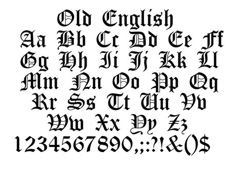 OLD ENGLISH FONT Svg, Old English Alphabet Svg, Old English Letters and Numbers Svg for Cricut ...