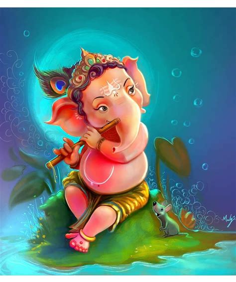 Ganapati | Ganesha painting, Lord ganesha paintings, Ganesha pictures