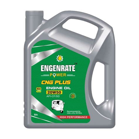 Engenrate Power CNG Plus 20W50 Engine Oil, Can of 3 Litre at Rs 830 in Gurugram