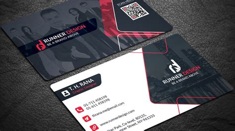 Free Corporate Business Card Photoshop Template in Free Complimentary Card Templates ...