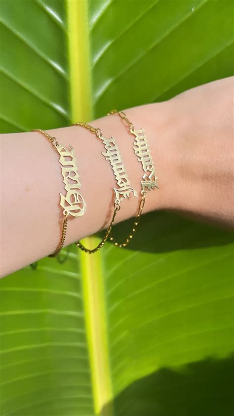 Share more than 79 name bracelet gold designs best - ceg.edu.vn
