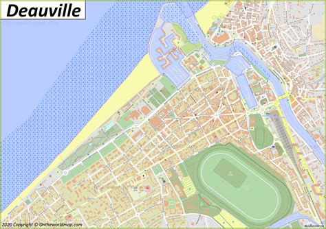 Detailed Map of Deauville - Ontheworldmap.com