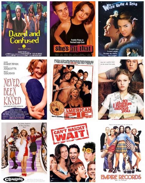 Teen Movies Collage Poster