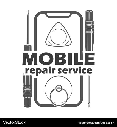 Mobile repair service 3 Royalty Free Vector Image