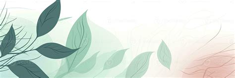 AI generated Minimalist abstract background with outline leaves. AI ...