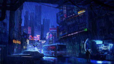 Rainy City Anime Wallpapers - Top Free Rainy City Anime Backgrounds ...