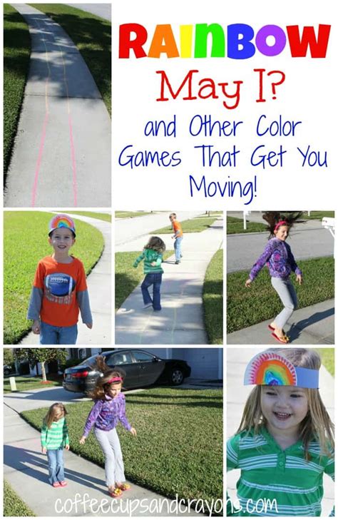 Rainbow Outdoor Games for Preschool - Coffee Cups and Crayons