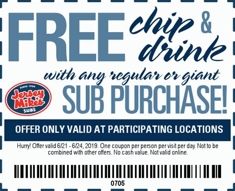 Jersey Mike's Subs Coupons and Discounts