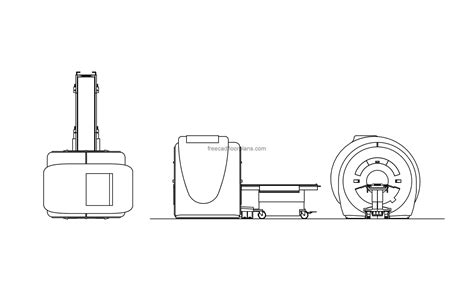 MRI Machine Autocad Block - Free Cad Floor Plans