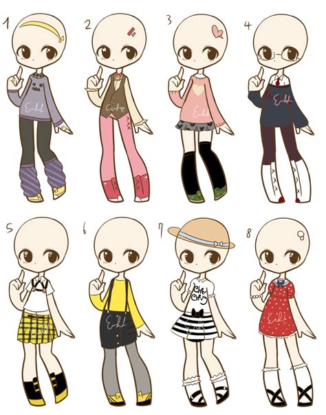 Outfit Adopts 3 :CLOSED: | Outfit adopts, Drawing anime clothes, Character design