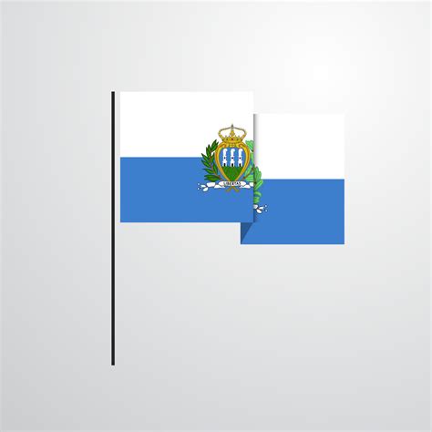 San Marino waving Flag design vector 14271457 Vector Art at Vecteezy