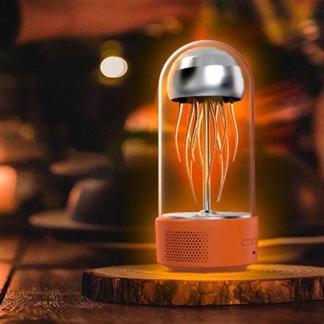 Jellyfish Lava Lamp Bluetooth Speaker, White Noise Lava Black 7 Colour (Orange) Buy, Best Price ...