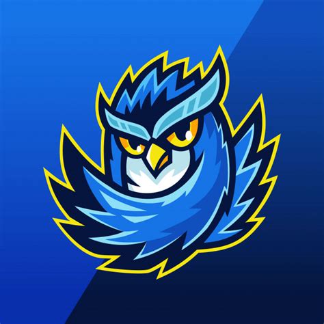 Blue Owl Esport Team Mascot Logo | Mascot logo, Mascot logo design ...