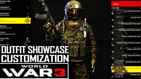 WORLD WAR 3 | Full outfit customization showcase - YouTube