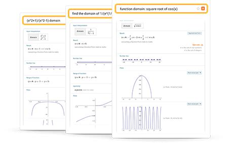 Domain and Range Calculator: Step-by-Step Solutions - Wolfram|Alpha