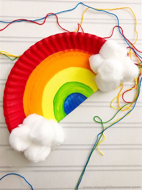 Paper Plate Rainbow Craft for Toddlers and Preschoolers - Messy Little Monster