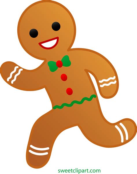 Gingerbread Man Running Clip Art - Sweet Clip Art | Christmas images ...