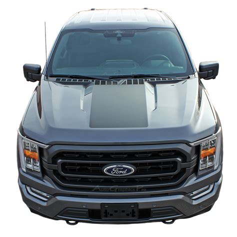 2021-2023 Ford F-150 Hood Decals and Hood Spear Stripes SWAY HOOD Vinyl Graphics Kit