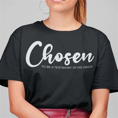 Christian Apparel: chosen tshirt Christian clothing for | Etsy