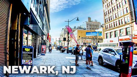 ⁴ᴷ Walking Tour of Downtown Newark, New Jersey - Market Street, Broad ...