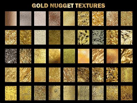 50 Gold Nugget Textures & BackgroundsAdd some Bling to your next ...