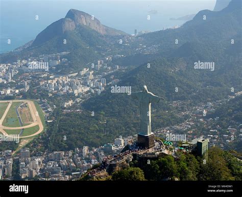 Christ the redeemer statue aerial hi-res stock photography and images - Alamy