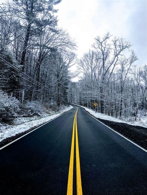 Snowy Road | Winter wallpaper, Nature photography, Iphone wallpaper winter