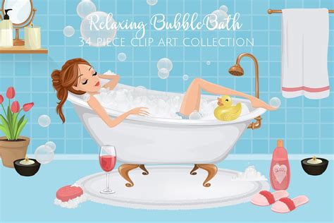 Bubble Bath Illustrations