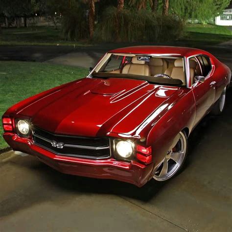 Candy Apple Red 71' Chevelle | Classic Muscle Car