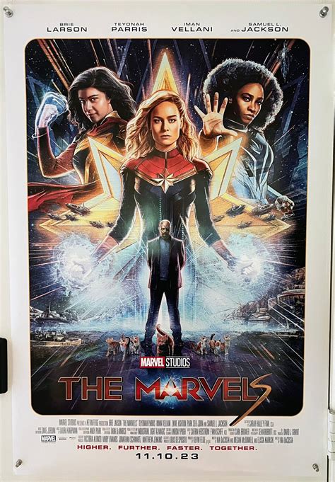 THE MARVELS 2023 Original Double Sided Movie Poster Brie - Etsy