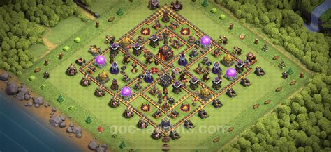 Farming Base TH10 with Link, Anti Air / Dragon - Clash of Clans 2023 - Town Hall Level 10 Base ...