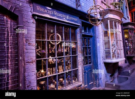 Interior scenes at Diagon Alley at the Harry Potter World Warner Bros ...