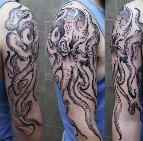 Kraken Rum Octopus Tattoo