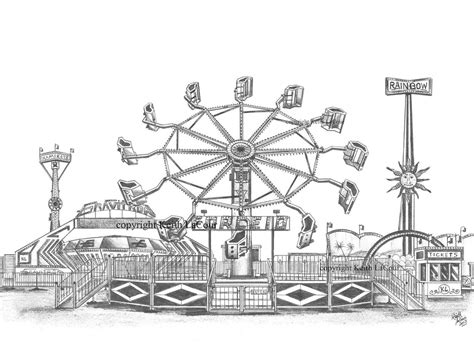 Force 10 carnival ride | Pencil drawing by Keith LaCour | Flickr